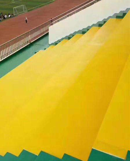 富民球场台阶翻新修补改造